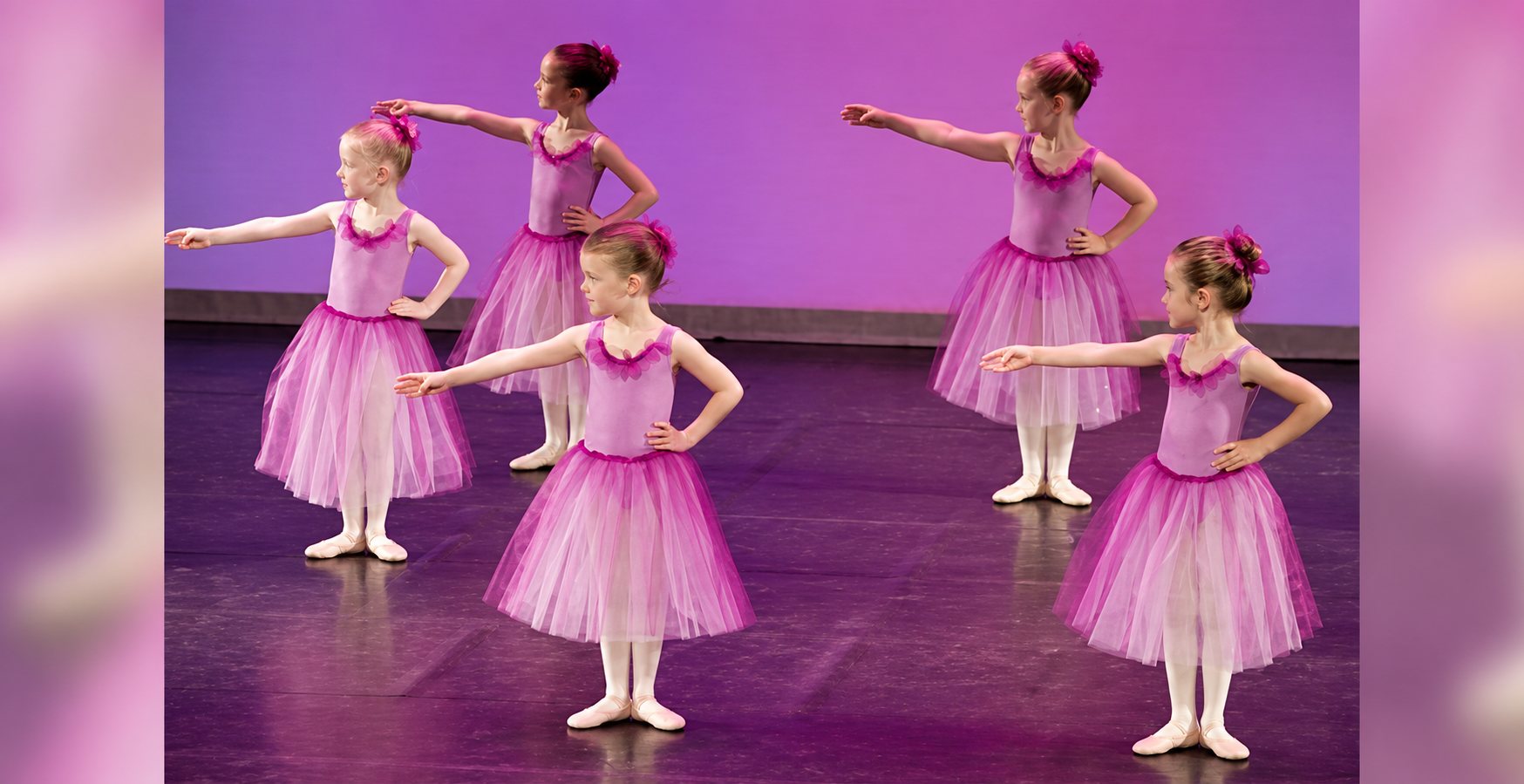 Enfants en costume de scène coloré