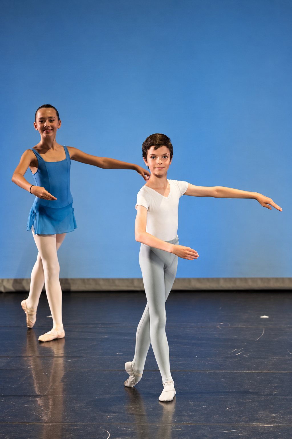 Enfants en posture de départ