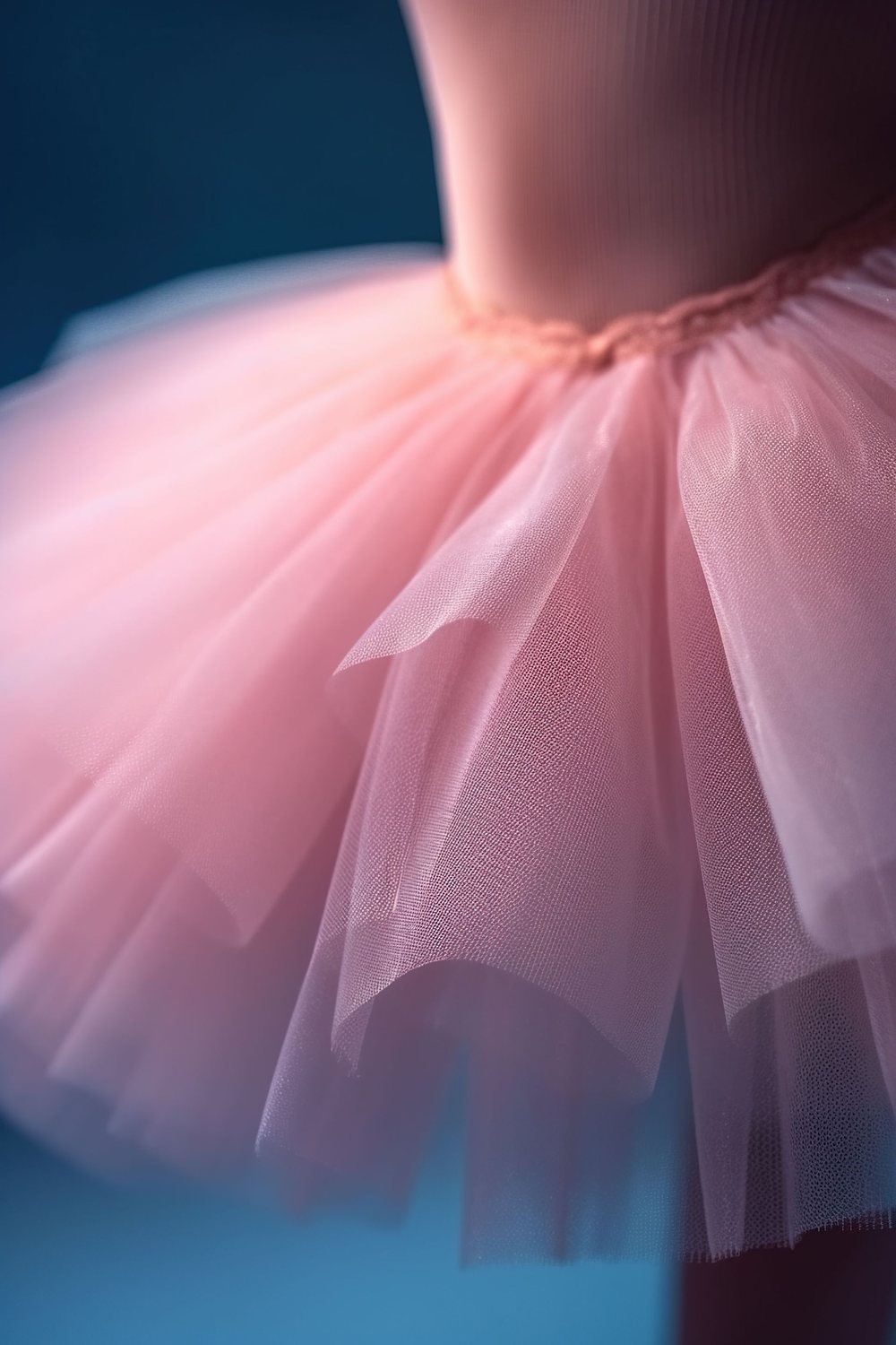 Jupe de danseuse de ballet en tulle rose